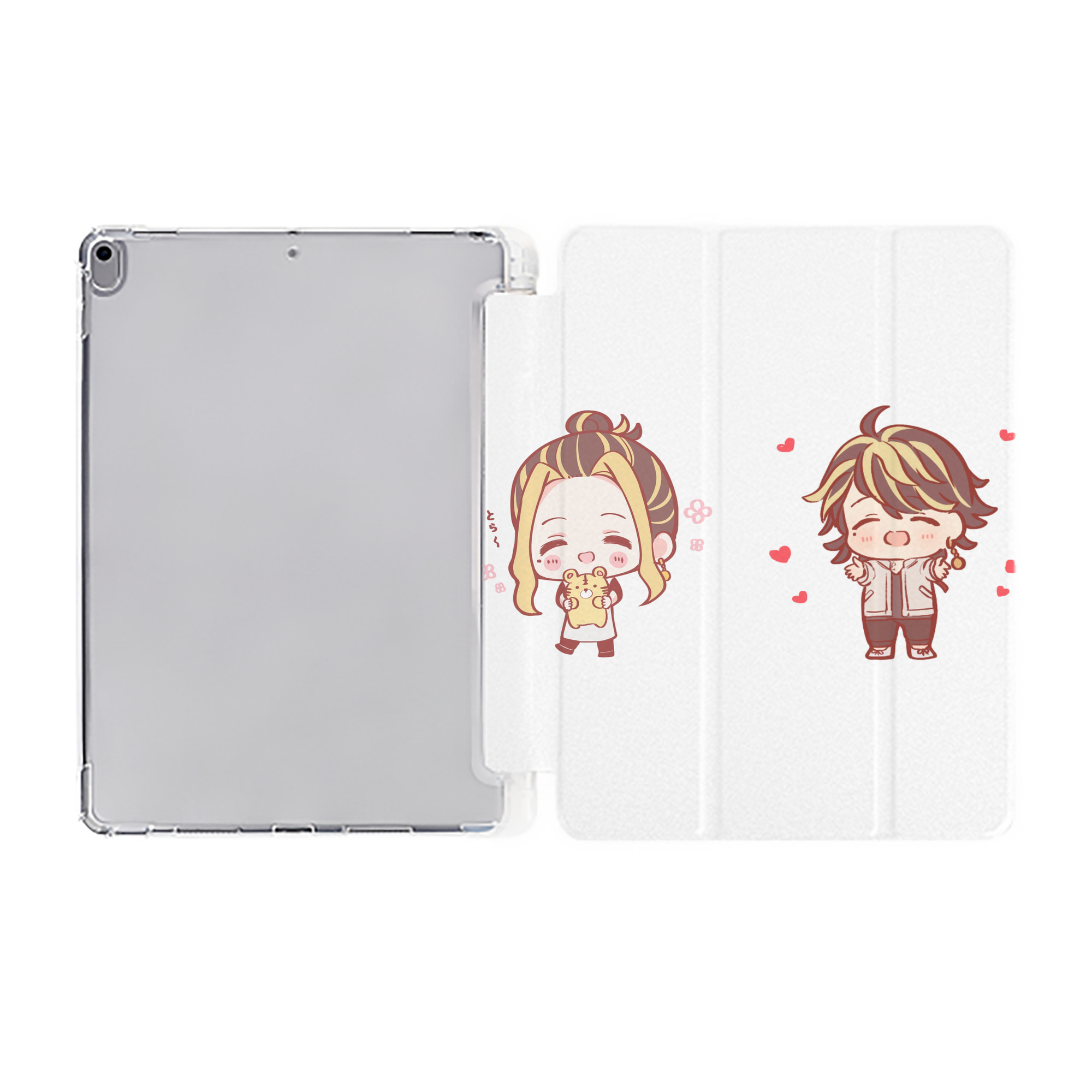 （画像用） 東京リベンジャーズ Tokyo Revengers IPad ケース ペン収納付き 三つ折りスタンド PUレザー×シリコン 対応機種9.5/10.5/10.9インチ